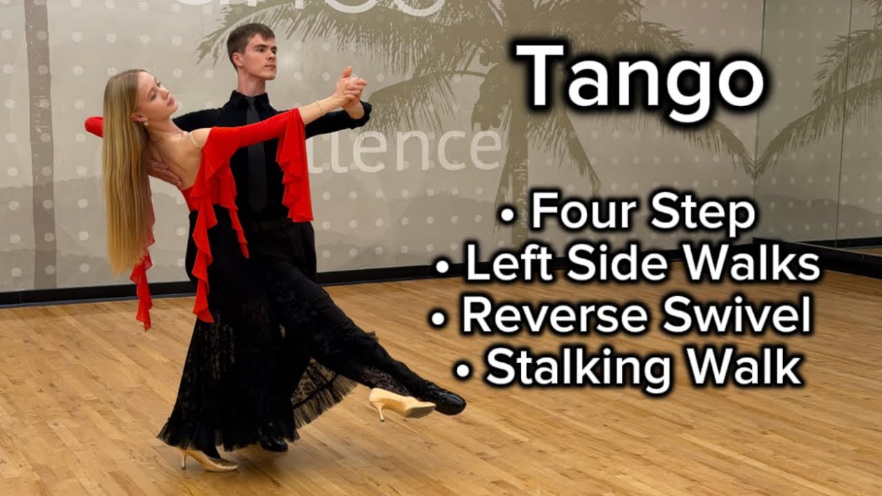 Танго: Шаг вразрез | Четыре шага | Шаги влево | Обратный поворот | Завершение с близкого расстояния