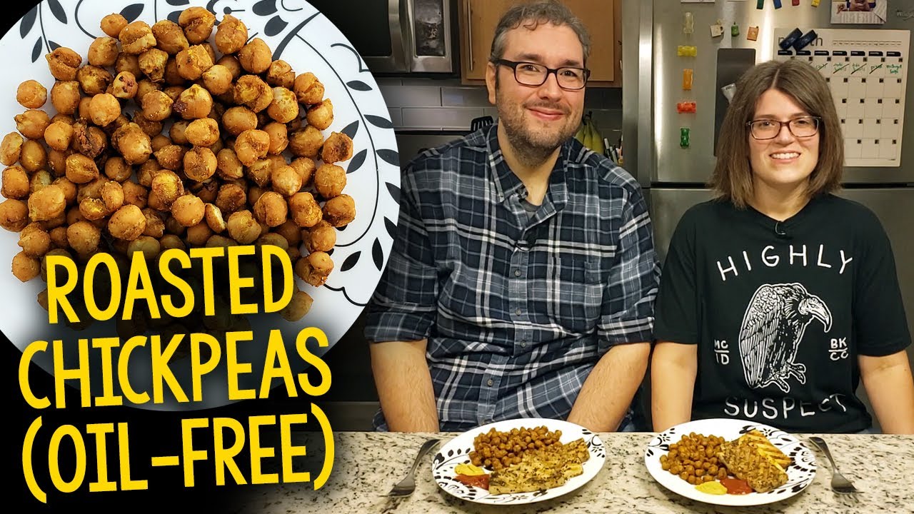 Recipe: Simple Roasted Chickpeas (Oil-Free, Vegan)
