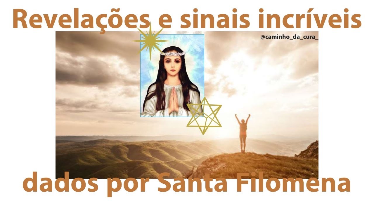 Tenha revelações e sinais incríveis e rápidos com Santa Filomena - Agesta