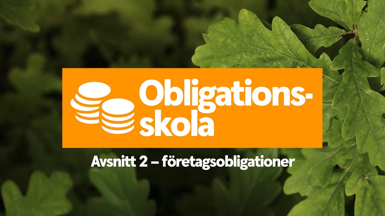 Obligationsskola - avsnitt 2 - företagsobligationer