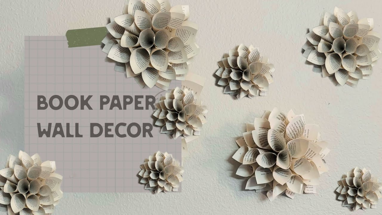 Paper wall decor Tutorial #DIY#papercraft#handmade 