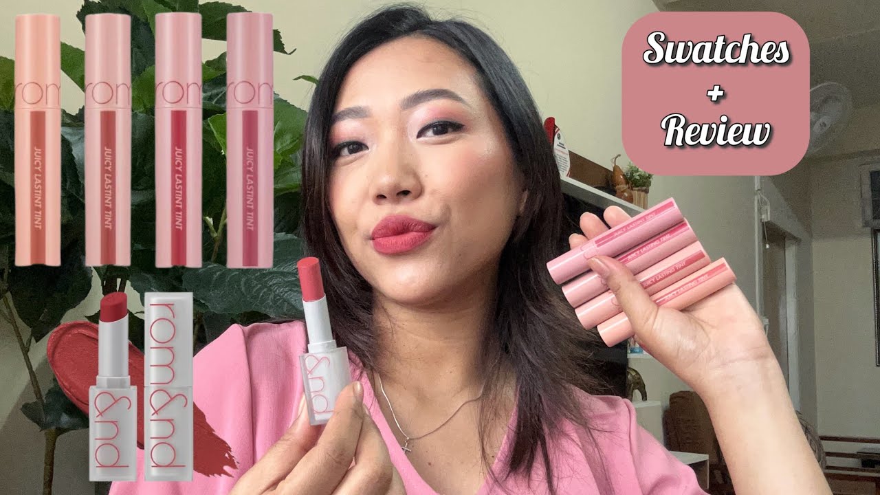 Rom&nd Juicy Lasting Tint leh Zero Matte Lipstick || Swatch + Review