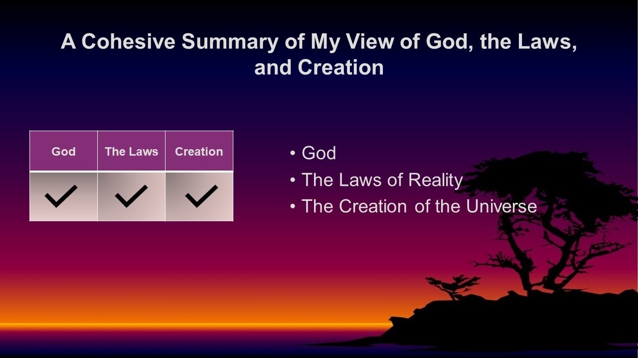 How I See God, Reality, and the Universe