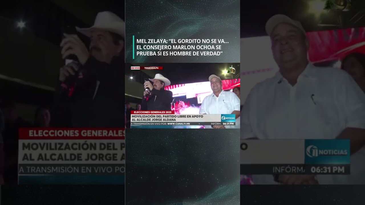 Mel Zelaya en plena concentraci&oacute;n: &ldquo;El gordito no se va