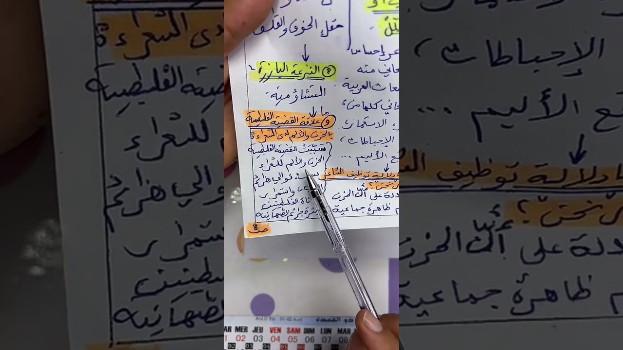 ظاهرة الحزن والألم | شرحا وتطبيقا | آوفلسفة ولغات فقط|
