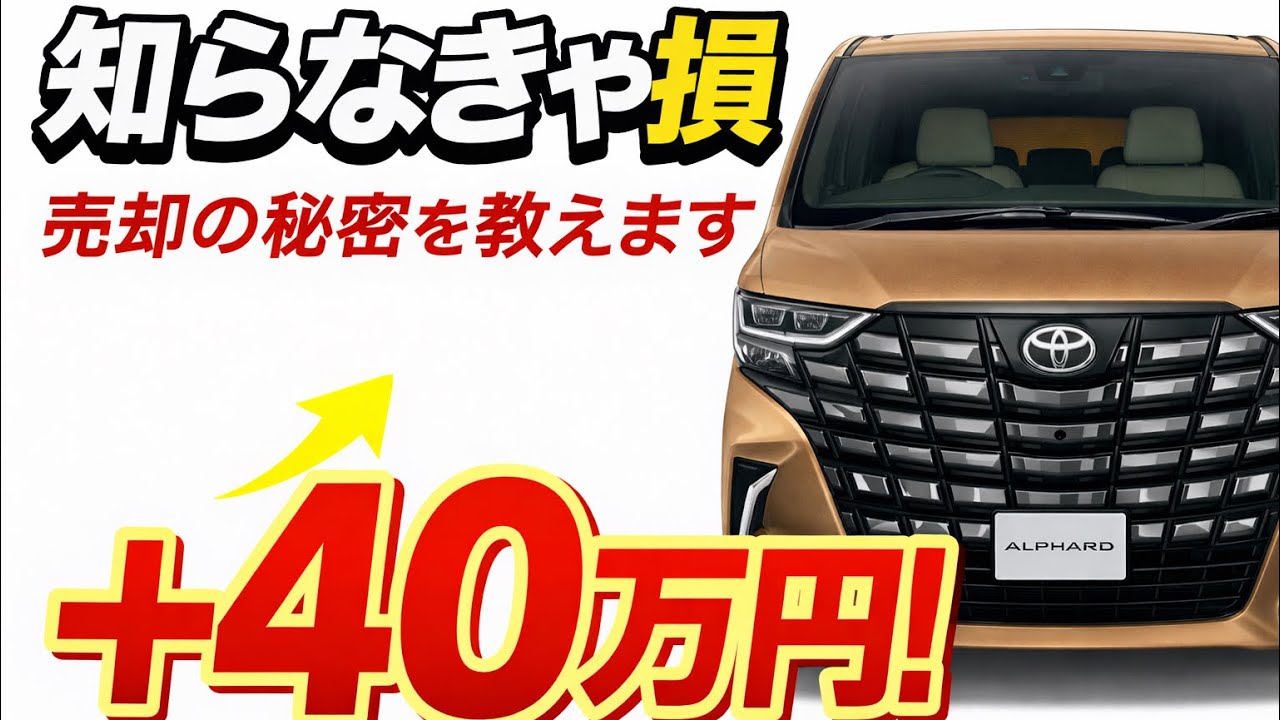 ４０系３０系アルファード　高額売却マニュアル徹底公開