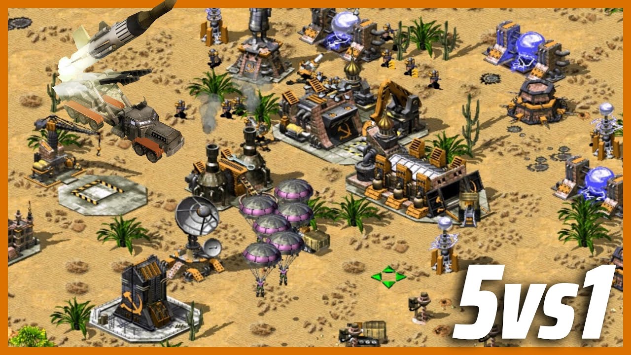 Red Alert 2 | Let's Move | (5 vs 1 + Superweapons)