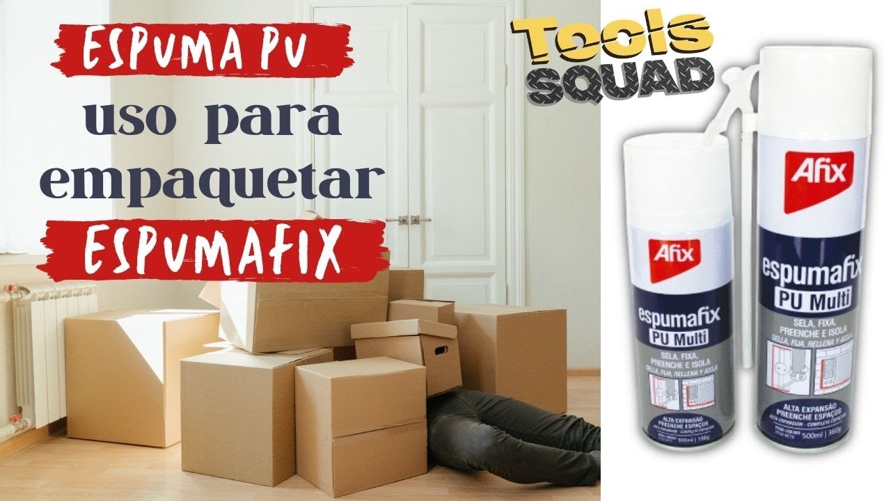 Empaquetando con Espuma de Poliuretano ESPUMAFIX