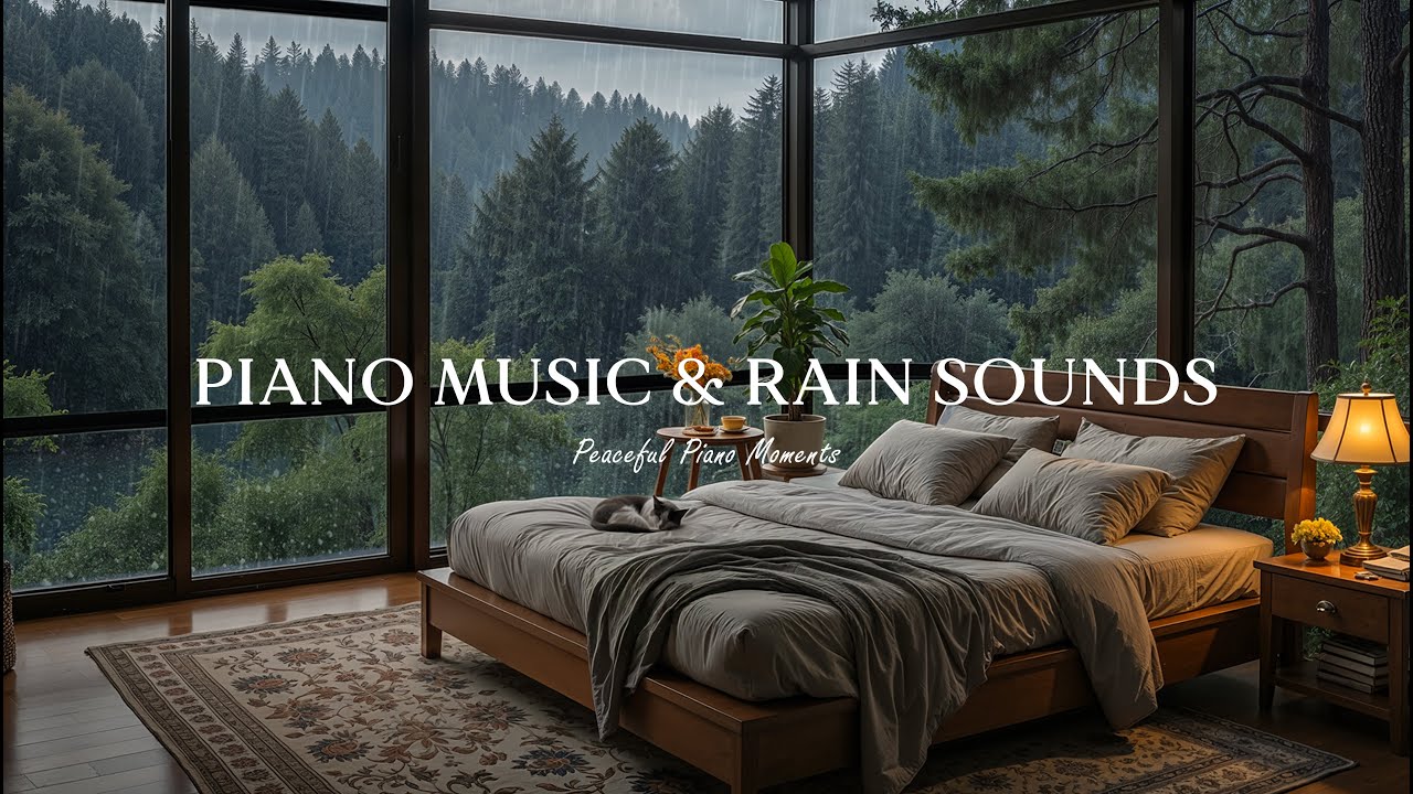 Peaceful Sleep Music + Insomnia | Rain Sounds for Stress Relief, Relaxing Music, Deep Sleeping Music