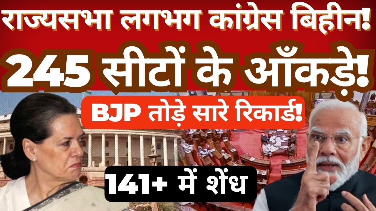 Rajya Sabha Numbers Explained: How BJP Reached Record Strength | Full Breakdown of 245 Seats