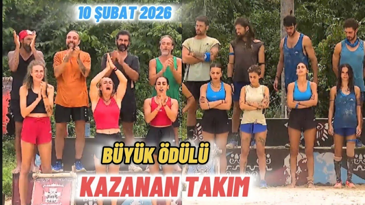 SURVİVOR 10 ŞUBAT 2026 BÜYÜK ÖDÜLÜ HANGİ TAKIM KAZANDI? VİLLA ÖDÜLÜNÜ KAZANAN TAKIM.