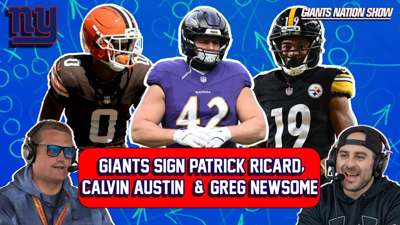 Giants Sign Patrick Ricard, Calvin Austin & Greg Newsome | 132