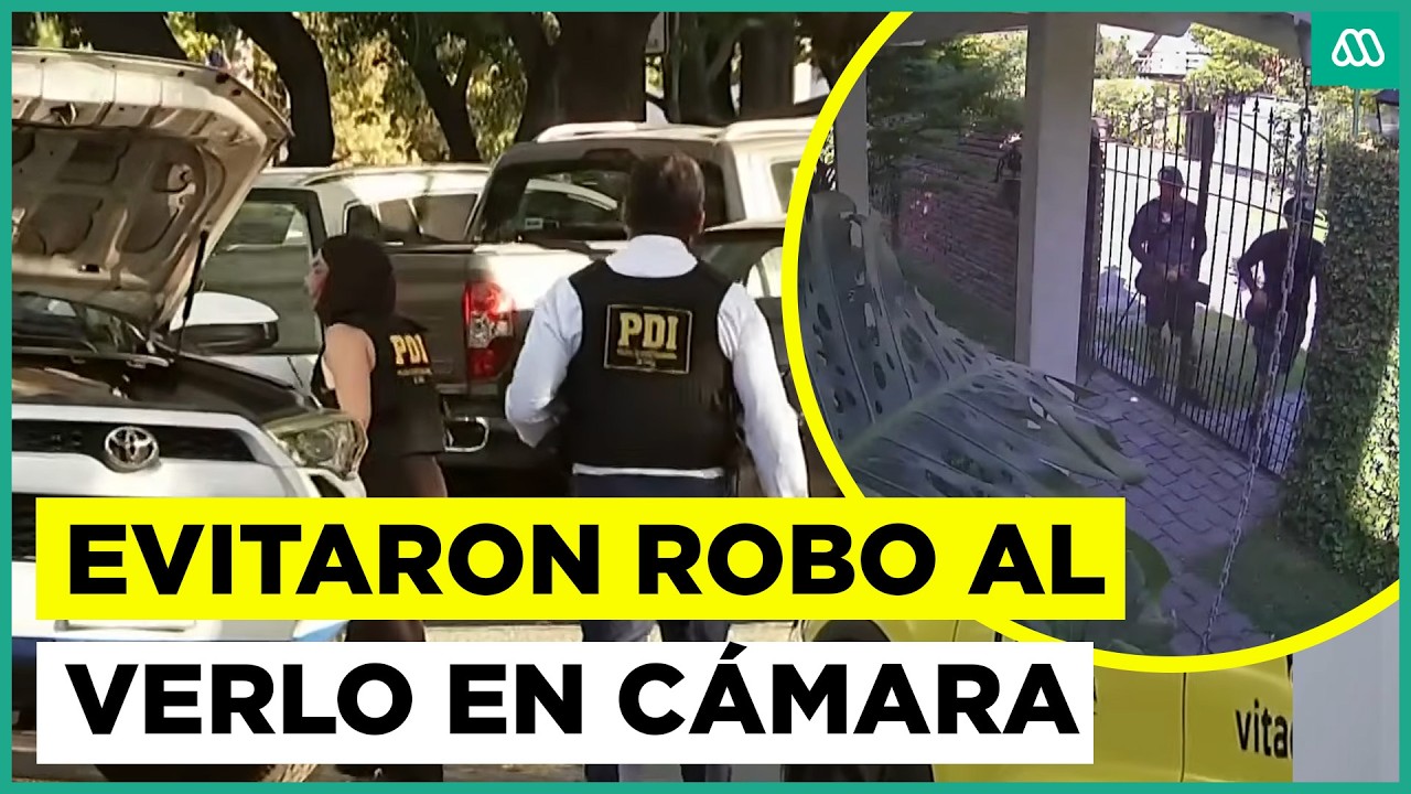 Dueños captaron robo a su casa por cámara