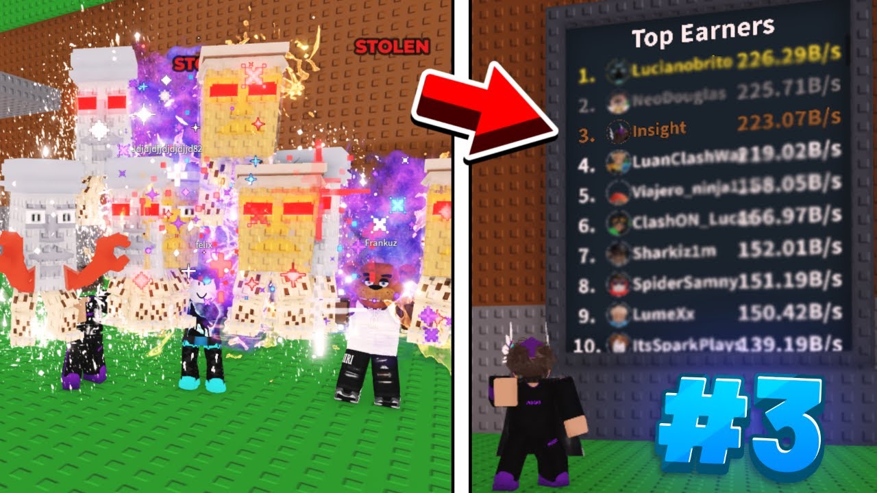 I Became #3 In The WORLD In Roblox Steal a Brainrot!