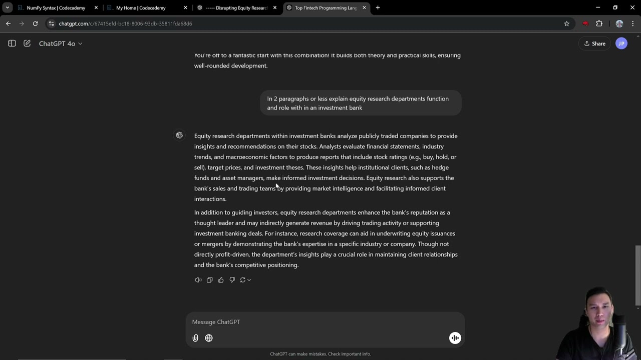 AI will REPLACE HUMAN Equity Research - My FIRST Project