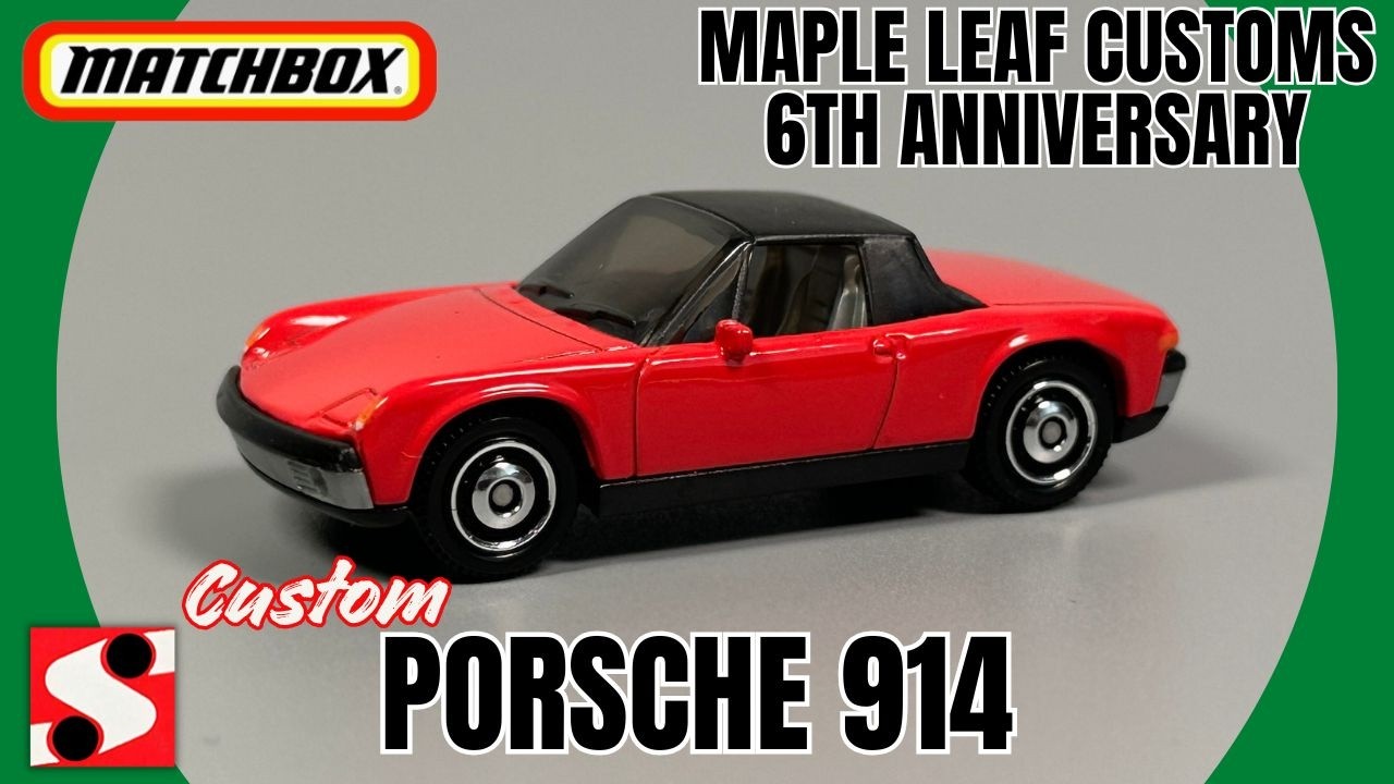 Модель Porsche 914 от Matchbox, изготовленная на заказ - Maple Leaf Customs, 6th Anniversary Invi...