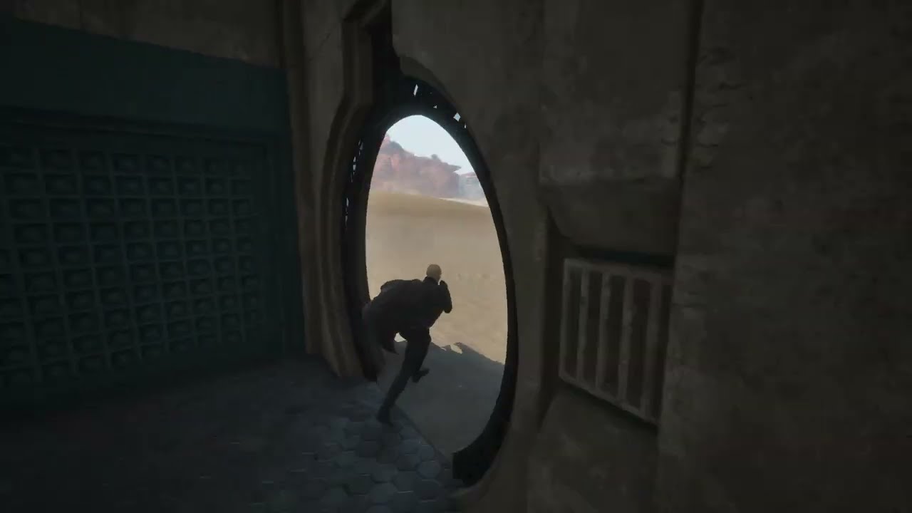 Dune Awakening: how to hide offset roof tiles underground.