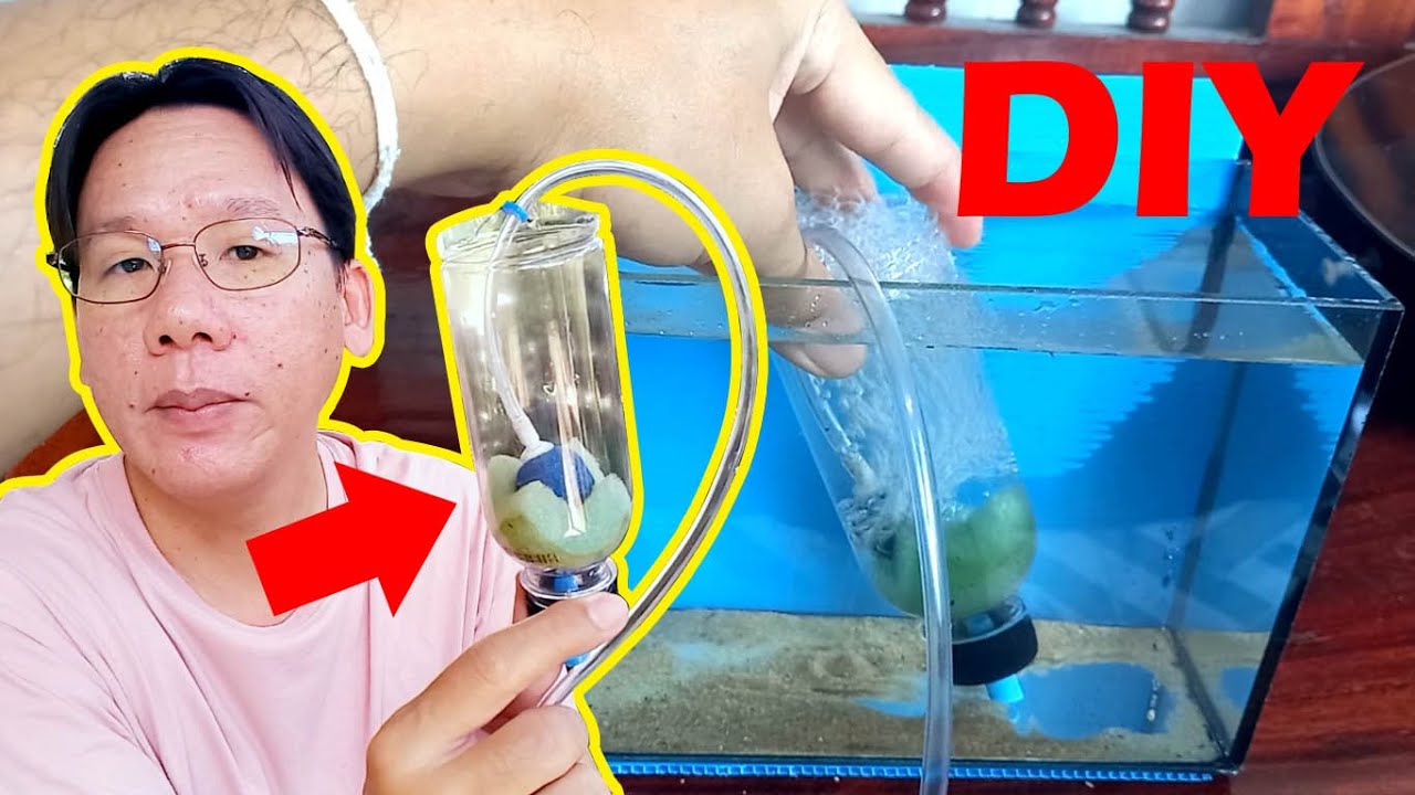 DIY Fish Tank Cleaner เครื่องทำความสะอาดตู้ปลา ตู้ไม้น้ำจากขวดเหลือใช้