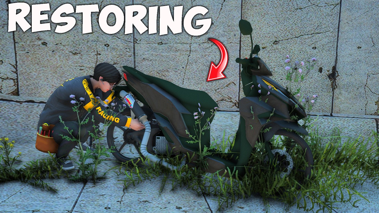 Restoring a HONDA CLICK Found in Junkyard Sa GTA 5