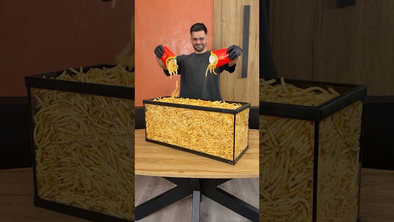 Съесть 1000 порций картофеля фри 🍟