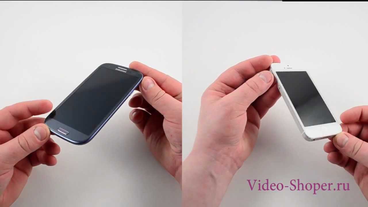 Видео Битва Samsung Galaxy S3 и iPhone 5