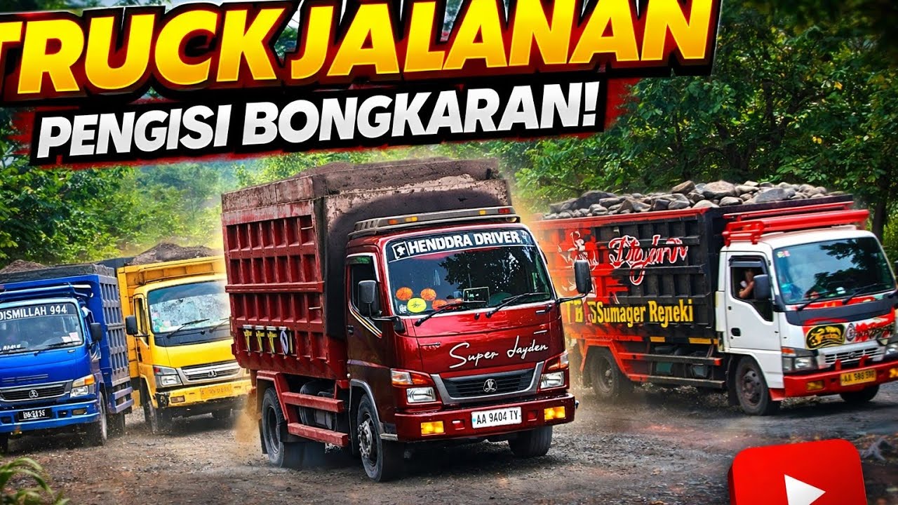Rombongan truck pasir merapi via TOL sudimoro