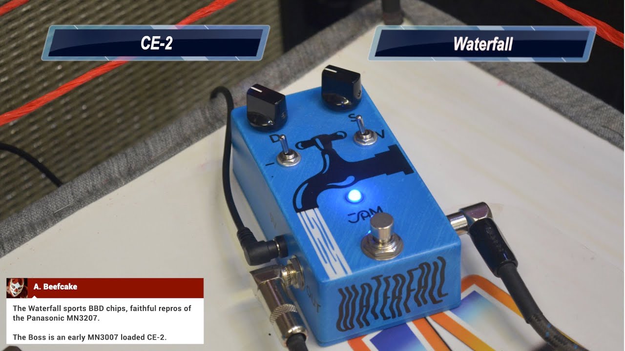 Boss CE-2 vs JAM Pedals Waterfall | Live on SWL!