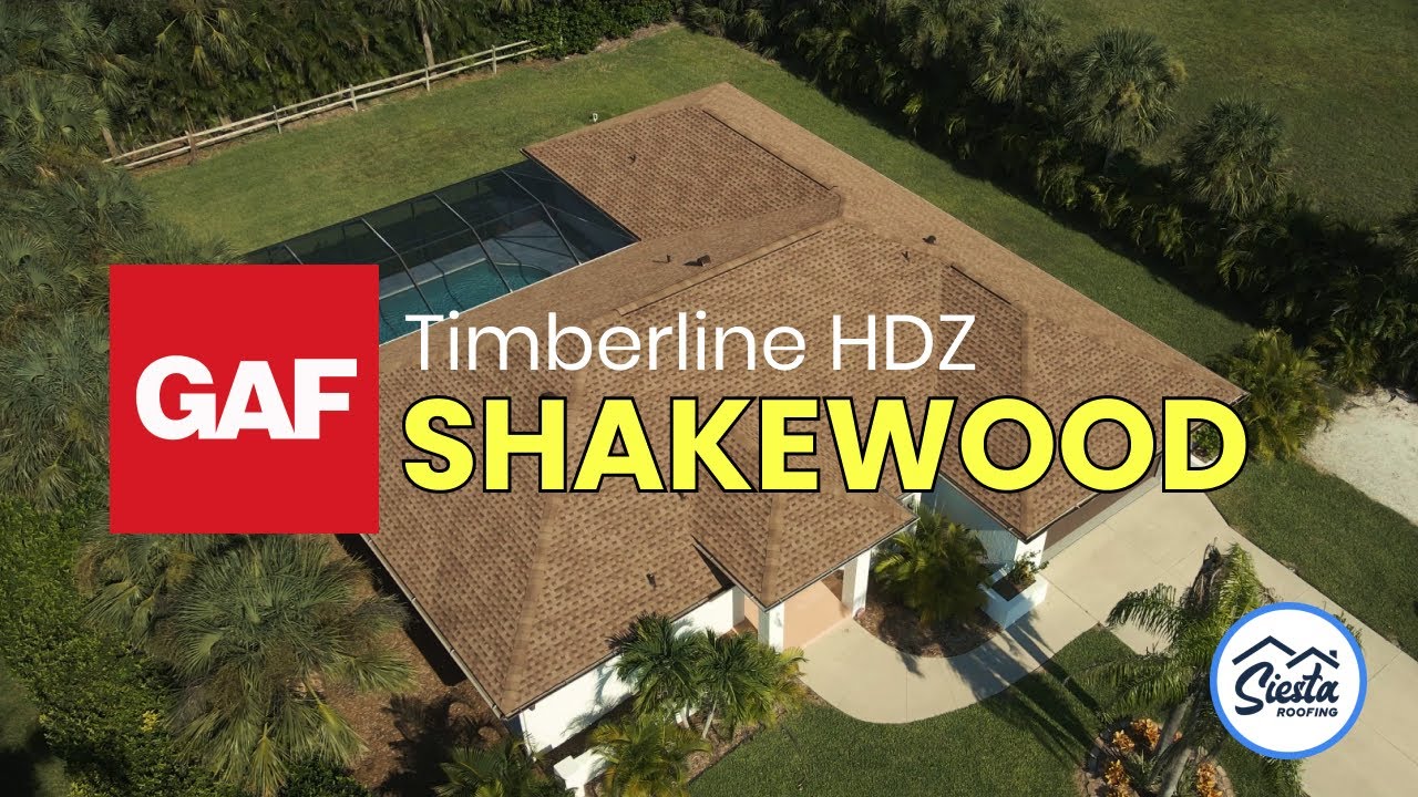 GAF Timberline HDZ Shakewood Roof Replacement in Nokomis, Florida | Siesta Roofing