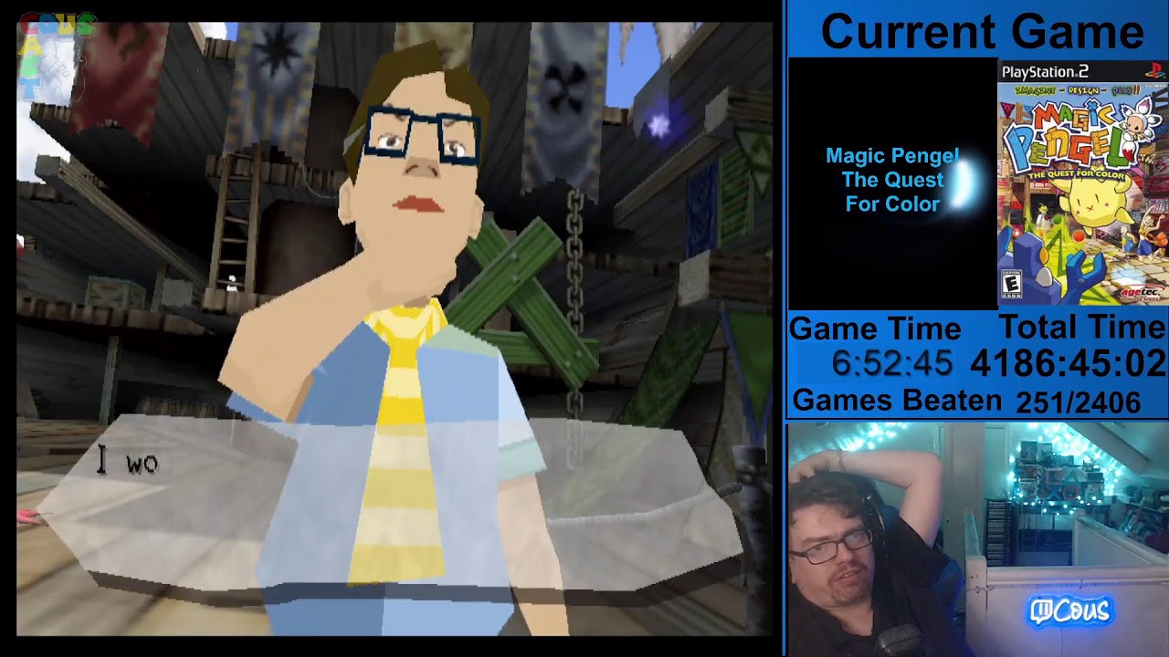 Beating Every PS2 Game - Game 252 - Magic Pengel  The Quest For Color