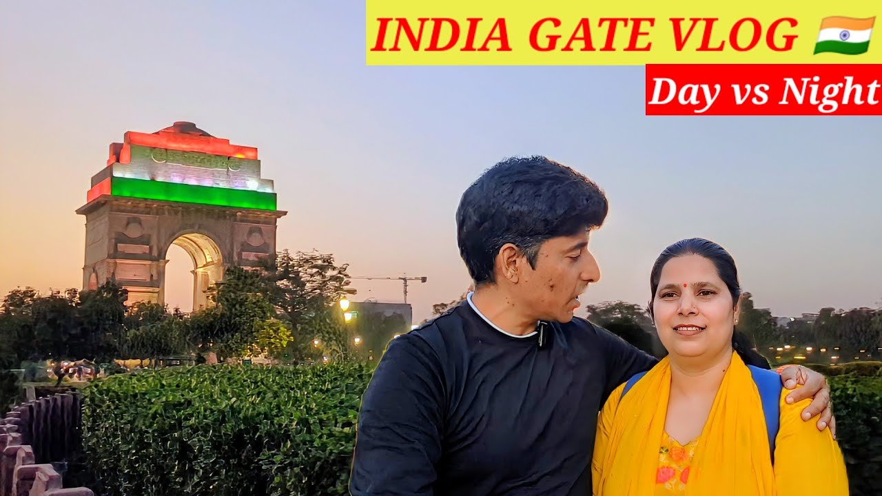 India Gate Delhi Day & Night View | Full Tour 2026 🇮🇳 Delhi Travel Vlog Video in Hindi