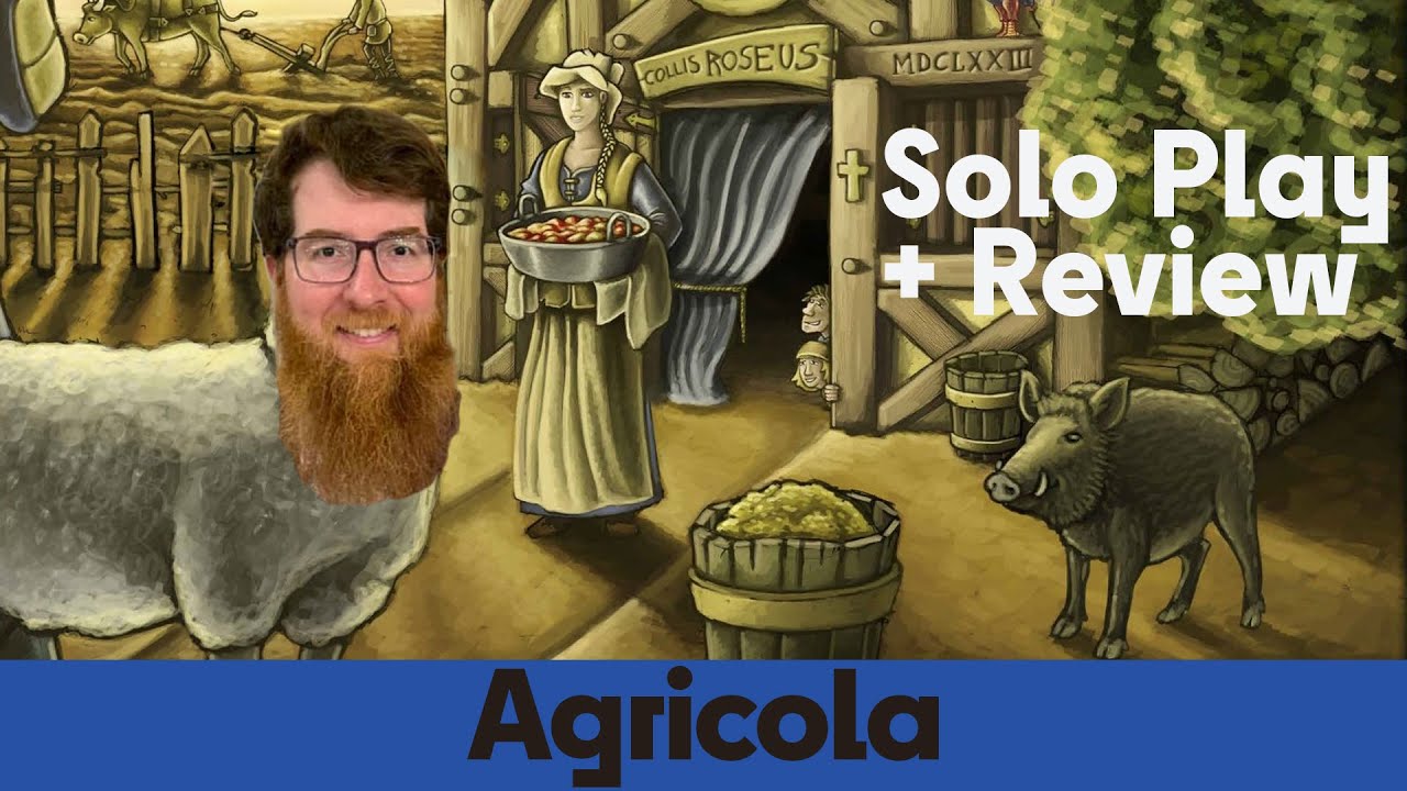 Agricola - Solo Board Game Playthrough & Review