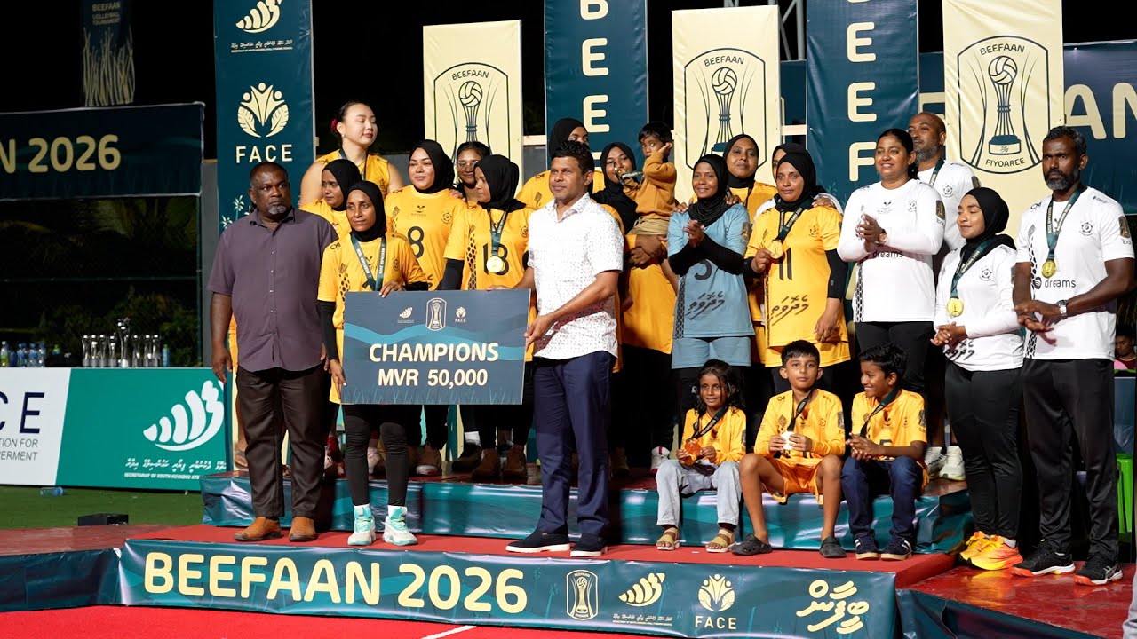 Women’s division final match and closing ceremony of Beefaan Volley Tournament 2026