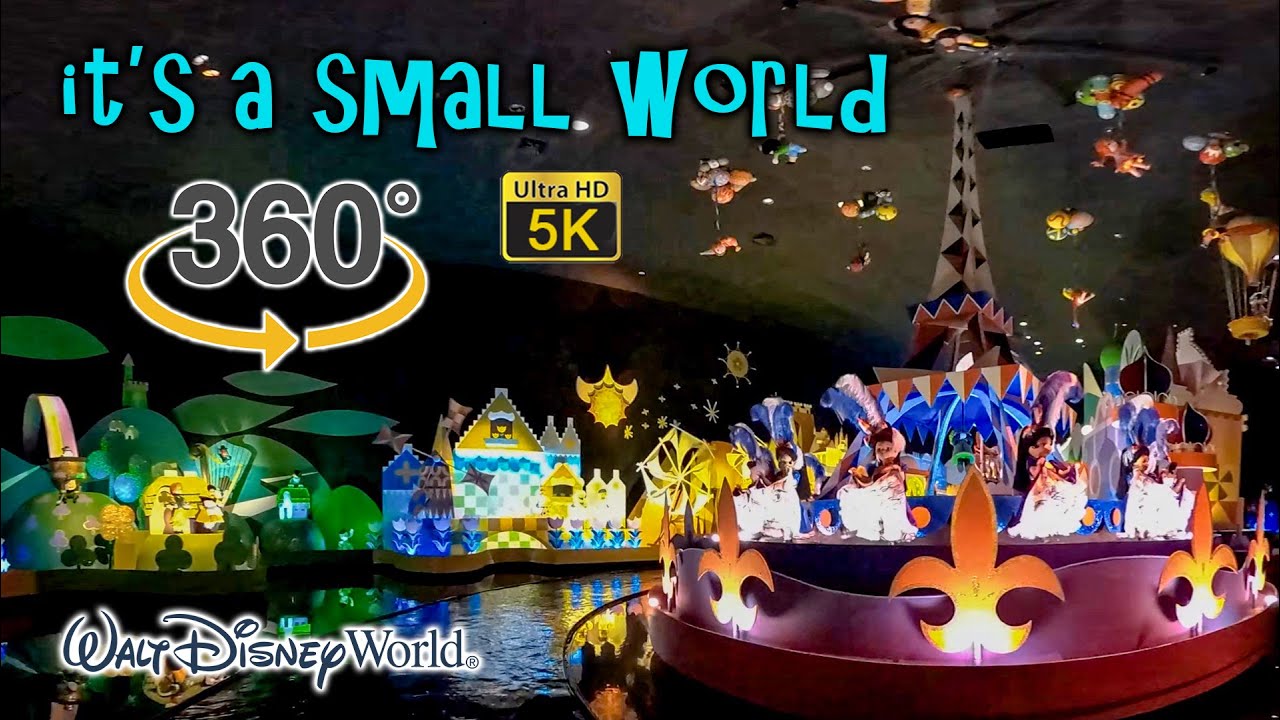 VR 360 5K it's a small world On Ride POV with Queue Magic Kingdom Walt Disney World 2021 02 27