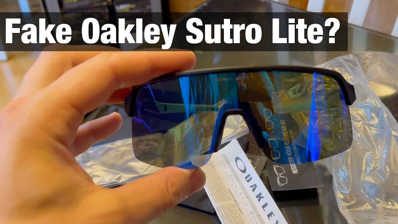 Fake Oakley Sutro Lite VS Real Oakley Sutro Lite