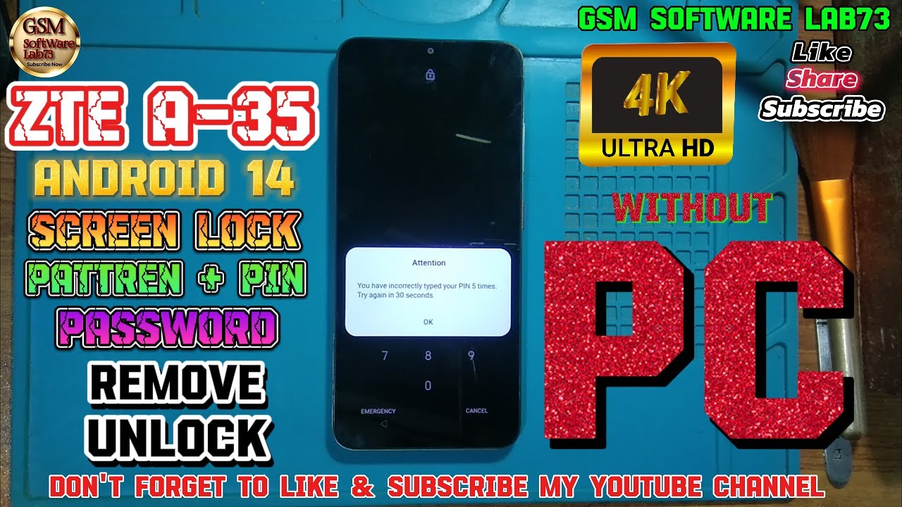 ZTE A35 Hard Reset || ZTE A35 Pattren,Password Unlock without PC