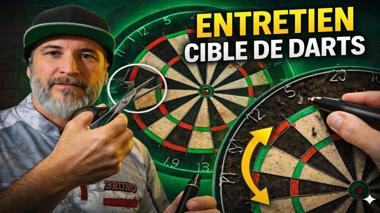 Tu Entretiens ta Cible de Dards ? Je vous montre ma façon. #fléchettes #dartboard