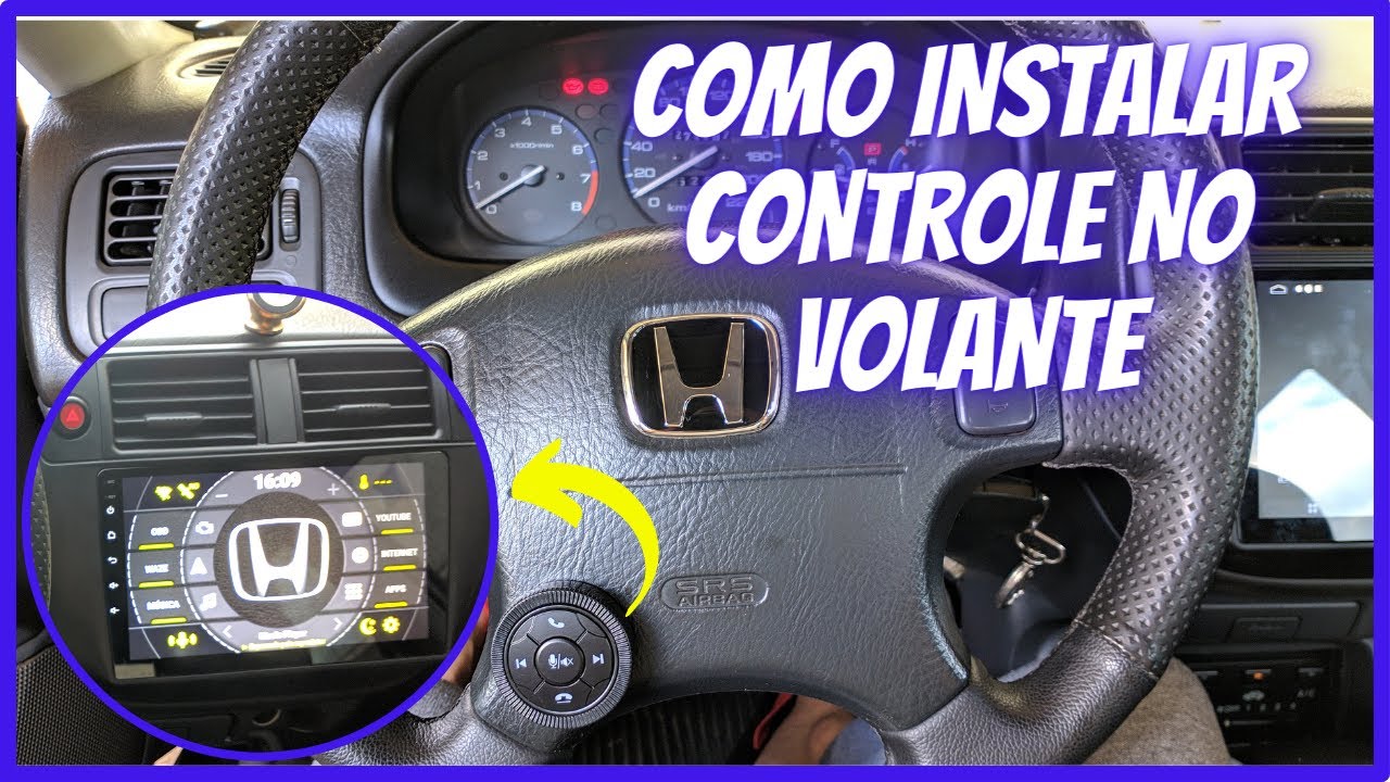 Civic 96 97 98 99 2000 com controle de multimídia no volante.