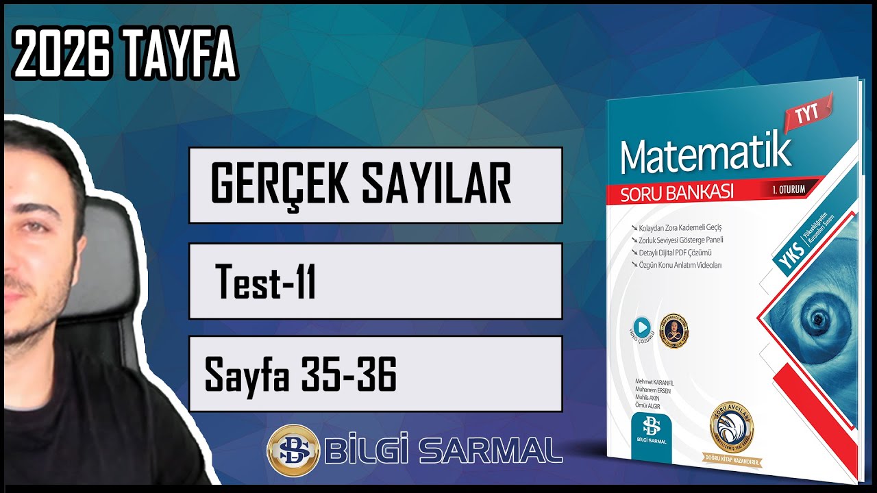 Bilgi Sarmal TYT Matematik Çözümleri /GERÇEK SAYILAR Sayfa 35-36