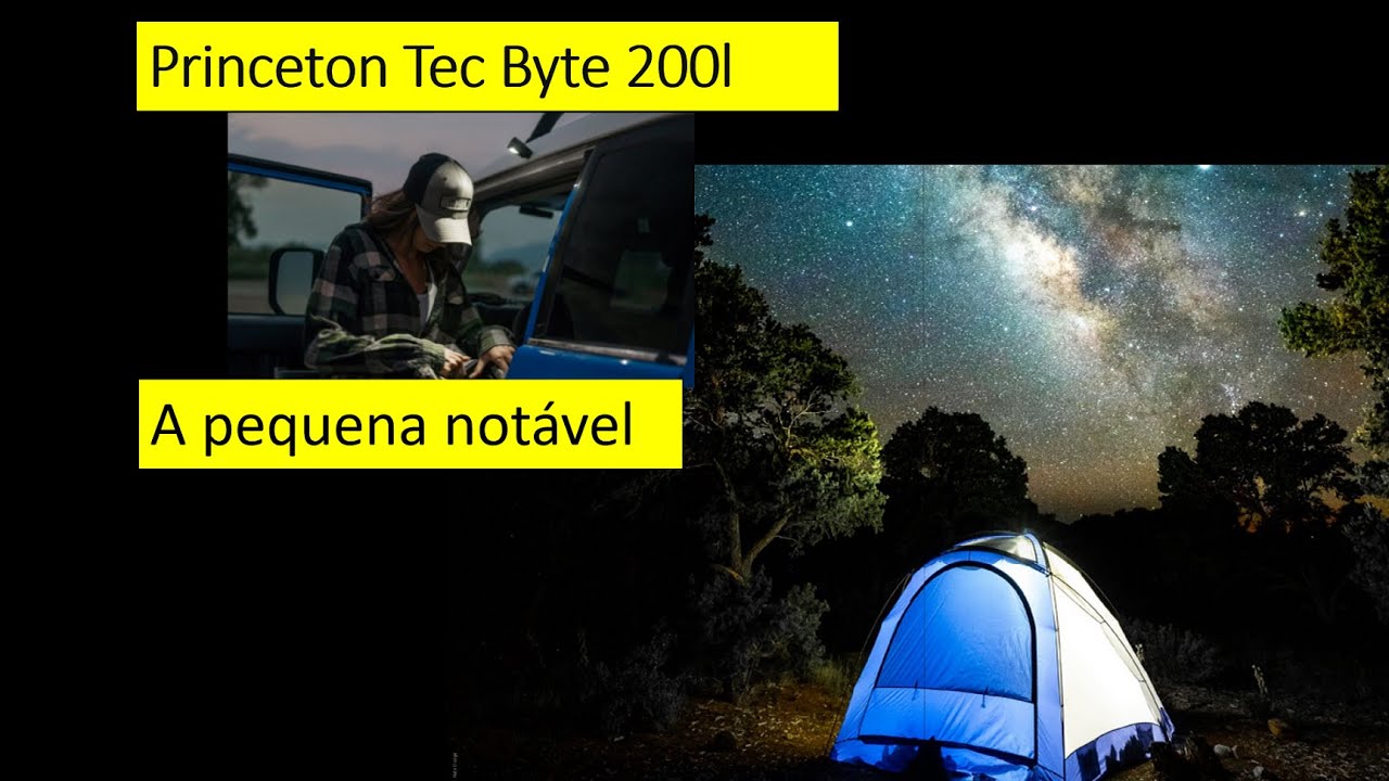 Princeton Tec Byte 200 lumens , review (PT-BR)