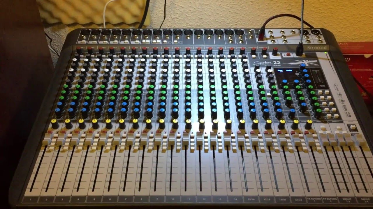 Распаковка/демонстрация/обзор Soundcraft Signature 22MTK