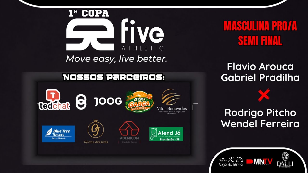 AO VIVO -1° COPA FIVE ATHLETIC - DALLI BEACH SPORT - BAURU -SP