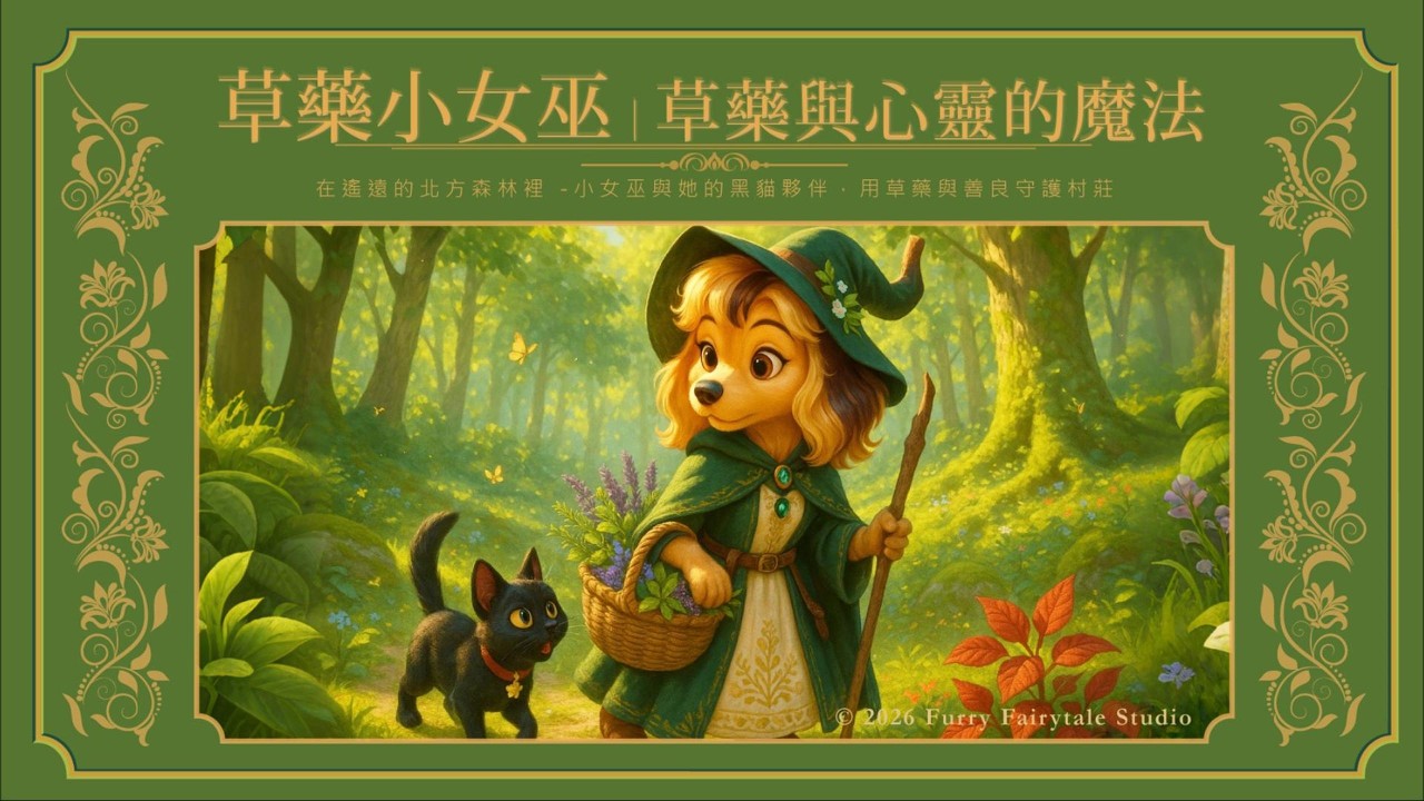 草藥小女巫 ｜草藥與心靈的魔法｜經典童話｜睡前故事