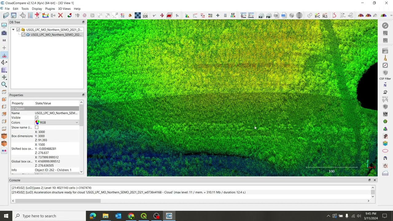 How to merge and classify LiDAR point clouds using CloudCompare (2/6)