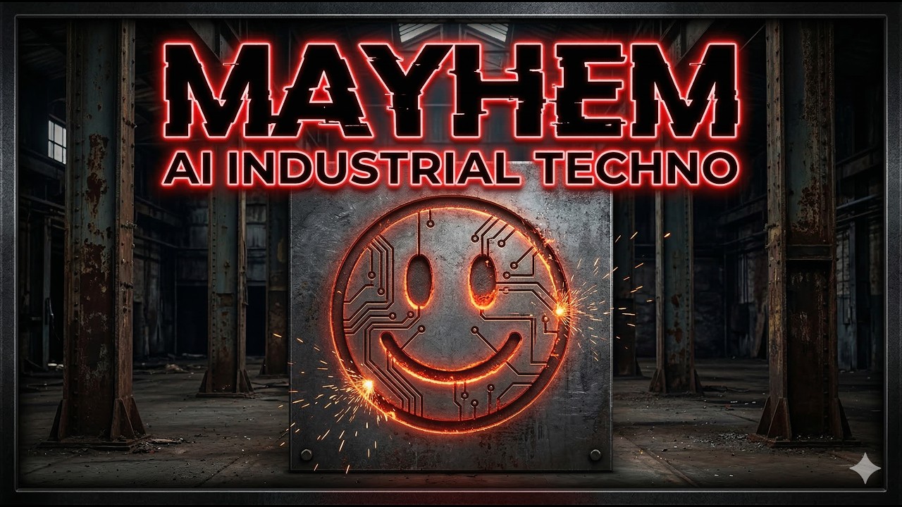 AI-Rave Central - MAYHEM – AI Industrial Techno | Hard Driving Beats (Official Audio)