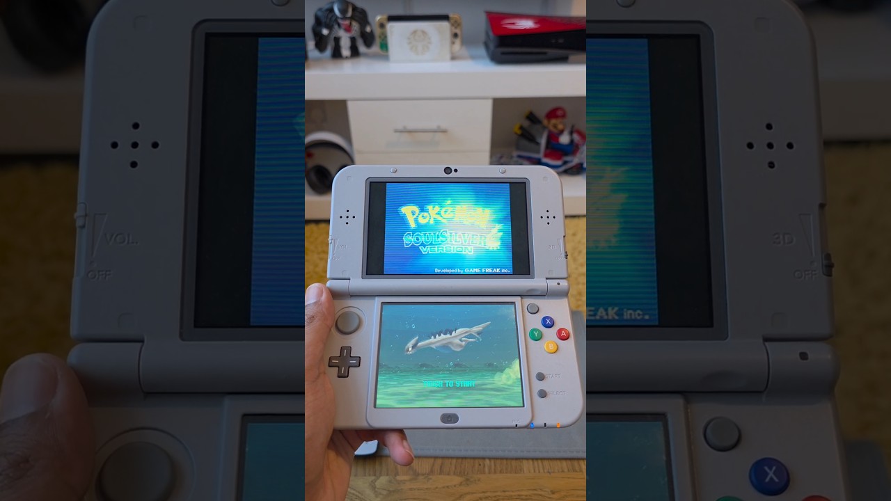 Playing Pokemon Soul Silver on a SNES Edition 3DS XL #pokemonsoulsilver #Nintendo #3DS #gamingvideos