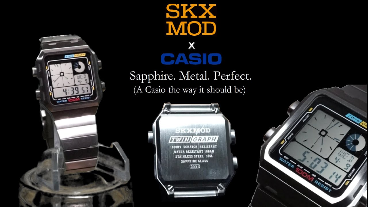 SKXMOD x Casio LF20 Sapphire/Metal Retro Digital Watch Review