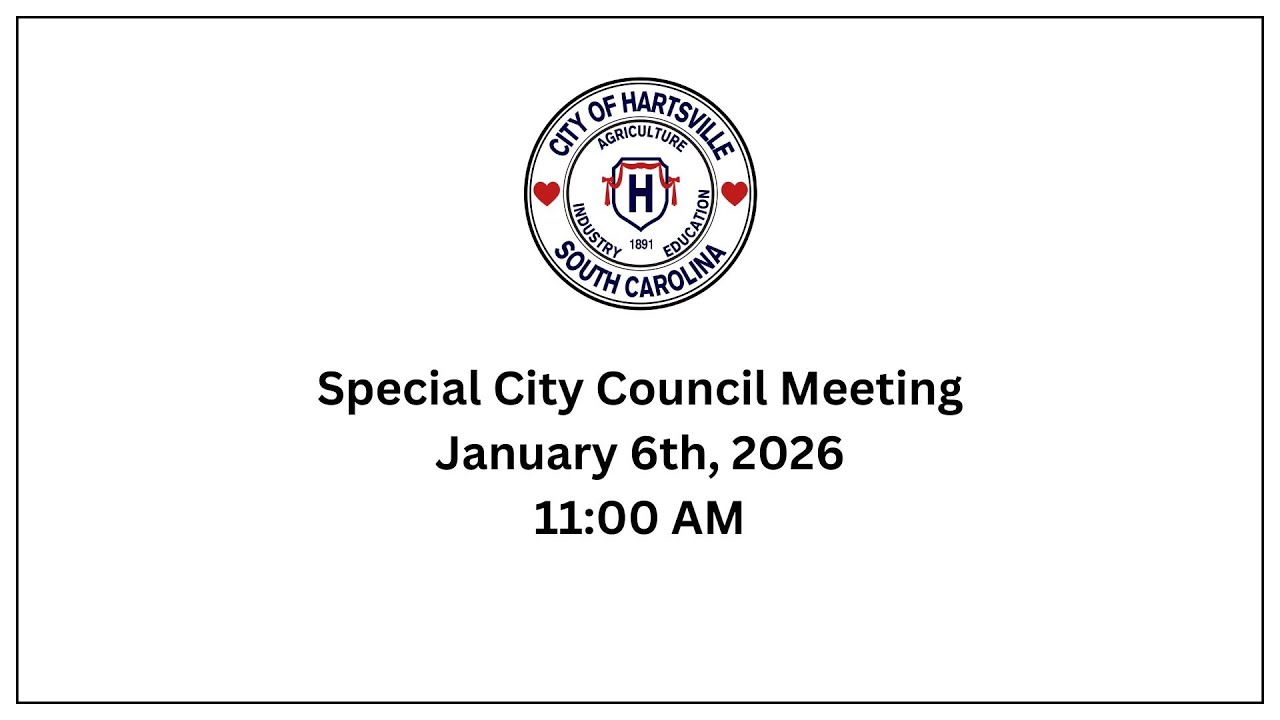 Special City Council Meeting - January 6, 2025