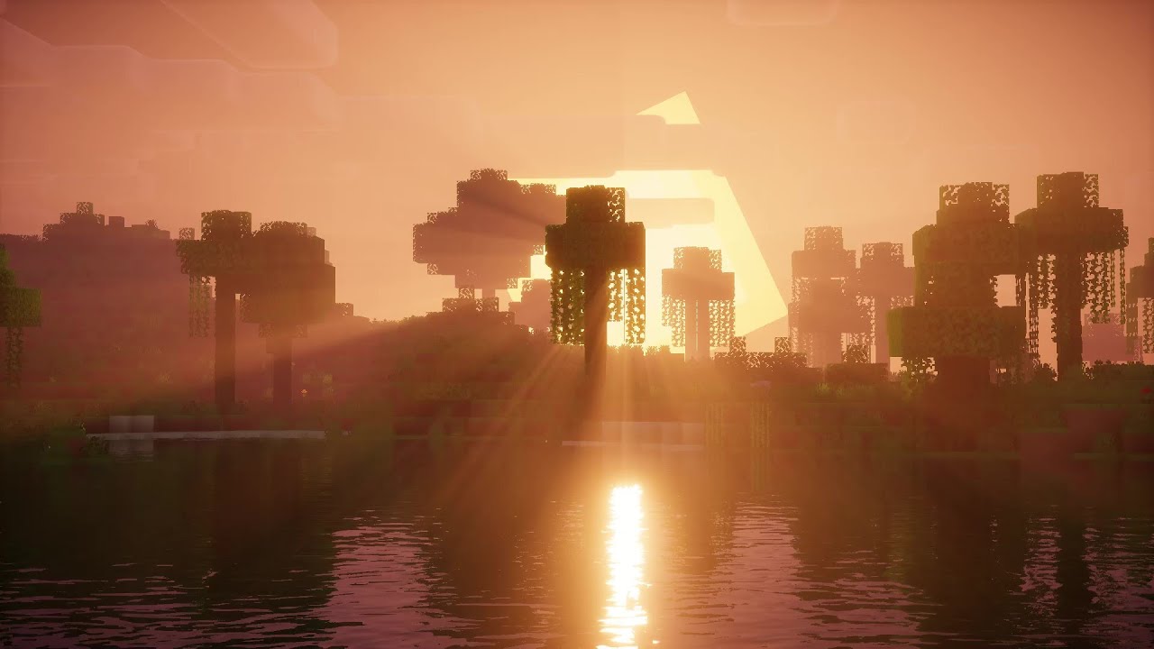 A Beautiful Minecraft Sunset