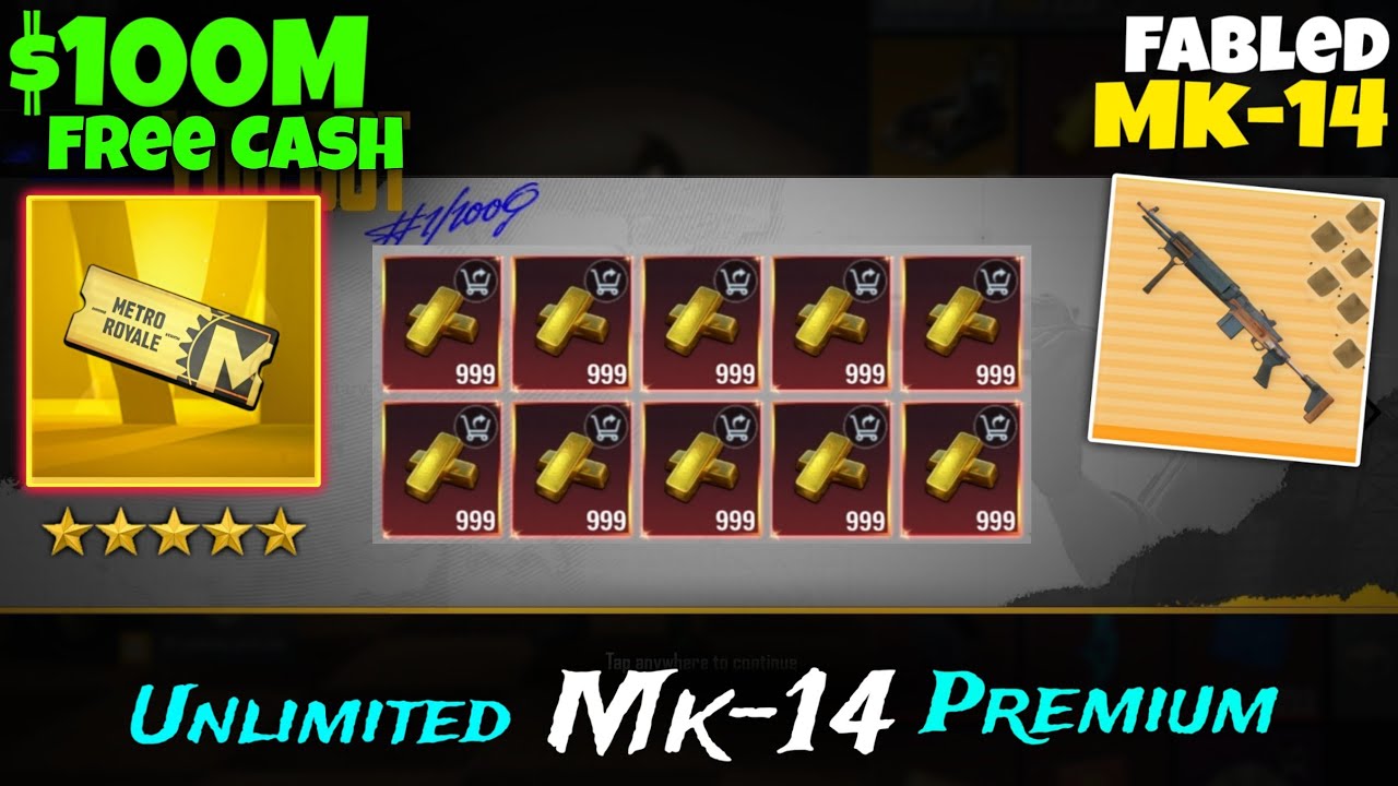 I got 100 Million cash from Golden Ticket🤪 | PUBG METRO ROYALE UZI CHALLENGE✅️