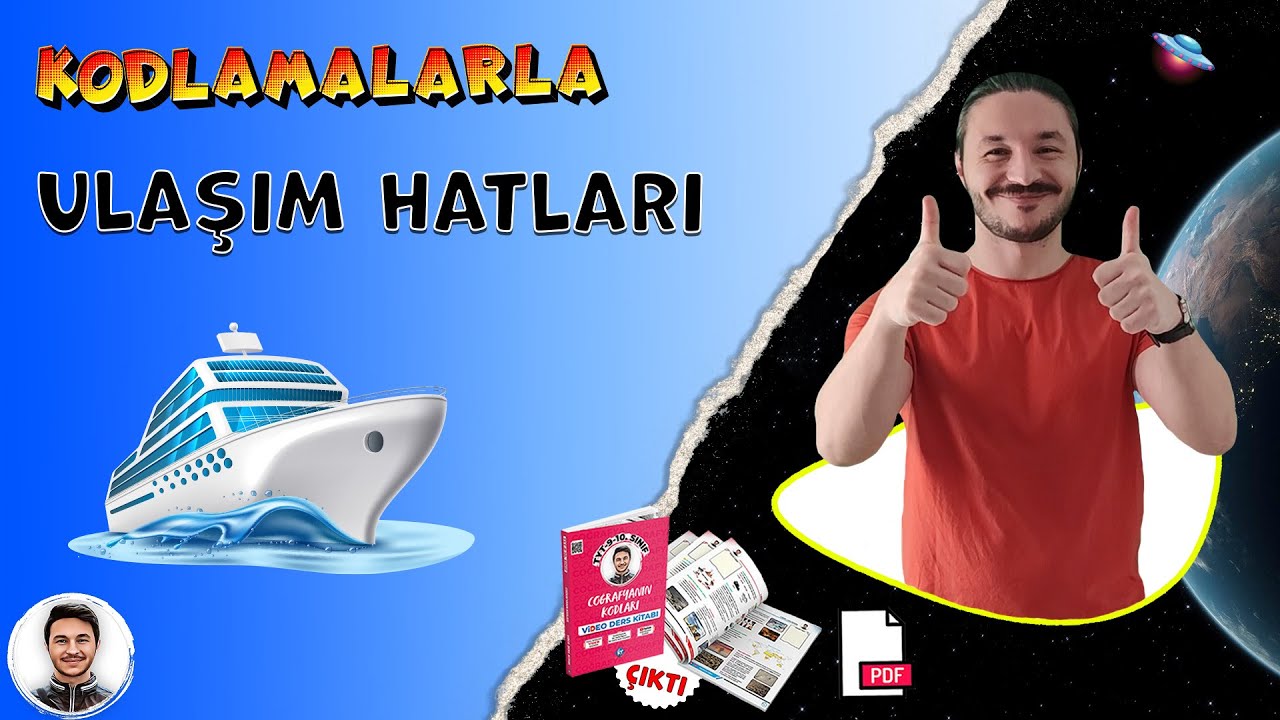 ULUSLARARASI ULAŞIM YOLLARI - HATLARI🌎 Tyt coğrafya 10.sınıf coğrafya 📂PDF